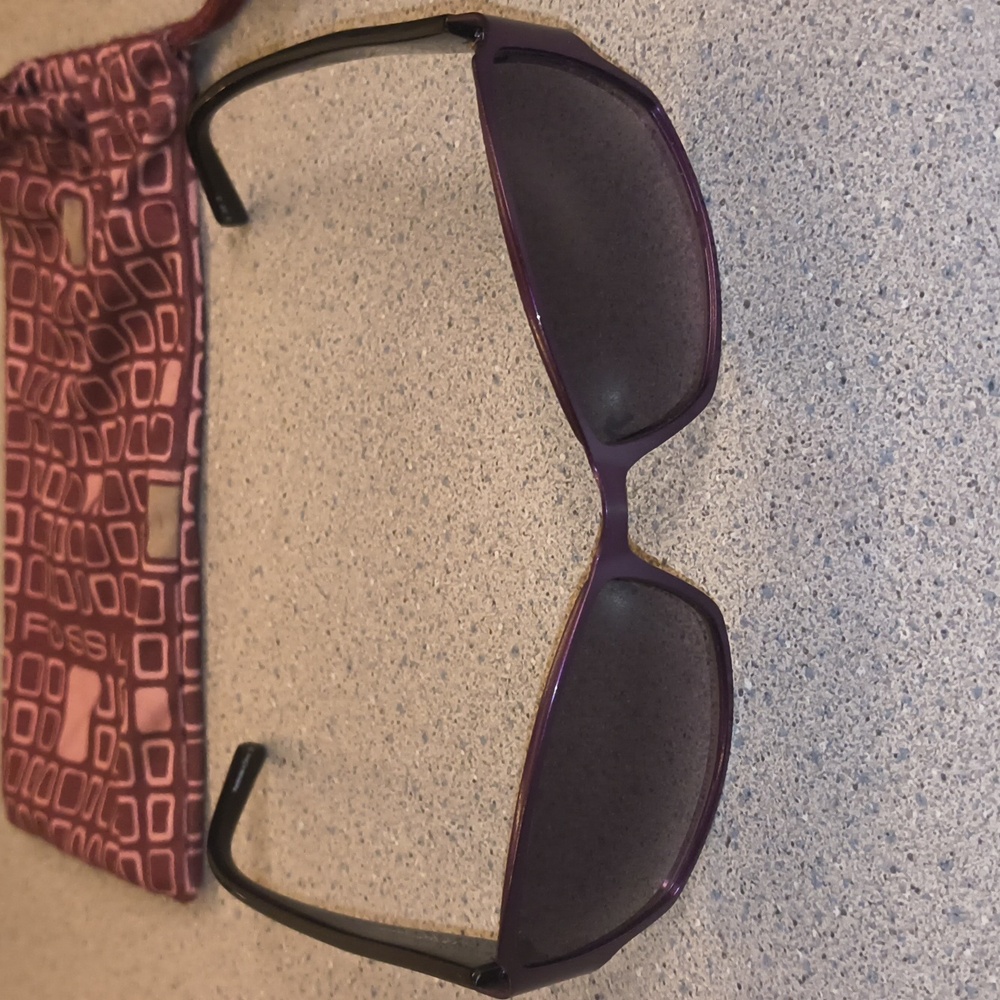 Kenzie Brand Sunglasses Purple & Green Framed With 100% UV Protection-NWOT